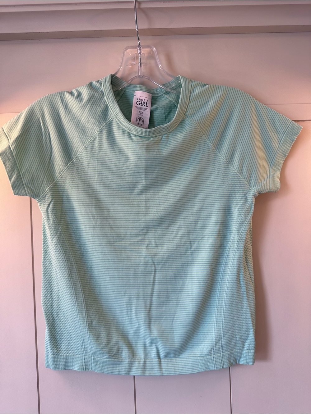 Athleta Mint Green Short Sleeve Athletic Tee